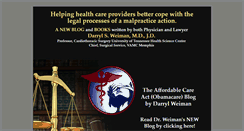 Desktop Screenshot of medicalmalpracticeandthelaw.com